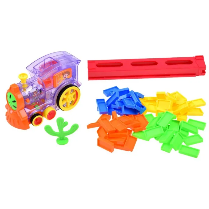 Atrakcyjne opakowanie zestawu Domino Lokomotywa układanka