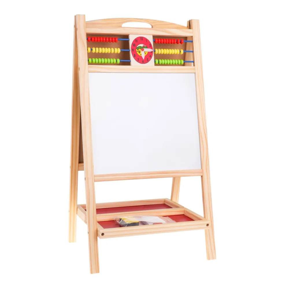 dziecko rysujące markerem na białej, magnetycznej stronie