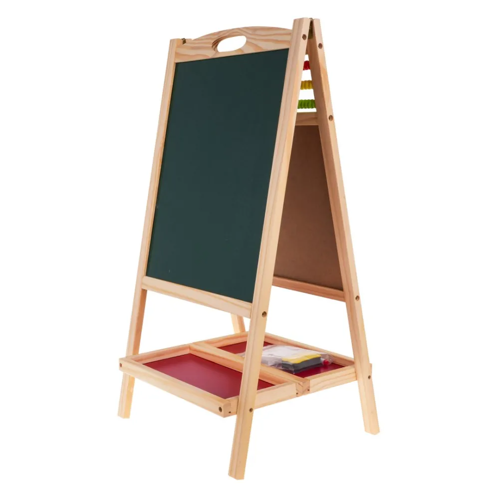 dwie praktyczne półeczki z akcesoriami do tablicy