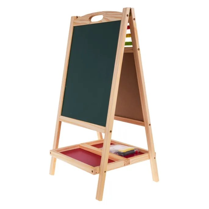 dwie praktyczne półeczki z akcesoriami do tablicy