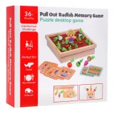 drewniana gra marchewka z kolorową podstawą