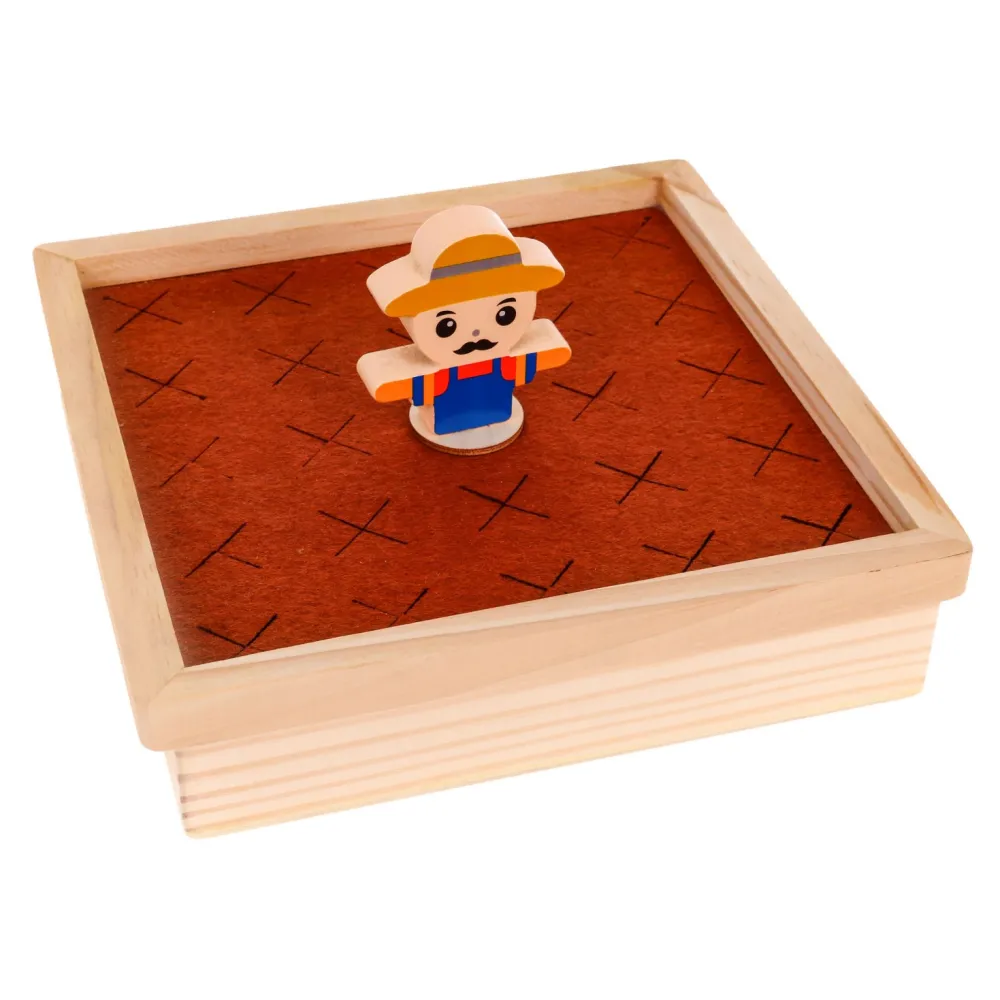 porównanie wielkości marchewek i robaczków na planszy