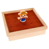 porównanie wielkości marchewek i robaczków na planszy