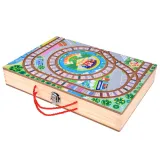 drewniana walizka jako opakowanie i baza miasta