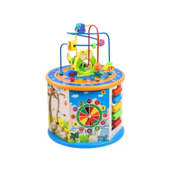 Drewniana kostka edukacyjna sorter 8w1 ZA4117