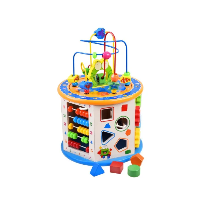 Bezpieczne, gładkie krawędzie i opływowe kształty kostki edukacyjnej