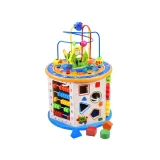 Bezpieczne, gładkie krawędzie i opływowe kształty kostki edukacyjnej