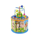 Komplet akcesoriów do zabawki: kostka, klocki do sortera i pionki do gry