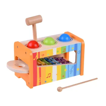 zabawka muzyczna dla dzieci w estetycznych, stonowanych kolorach