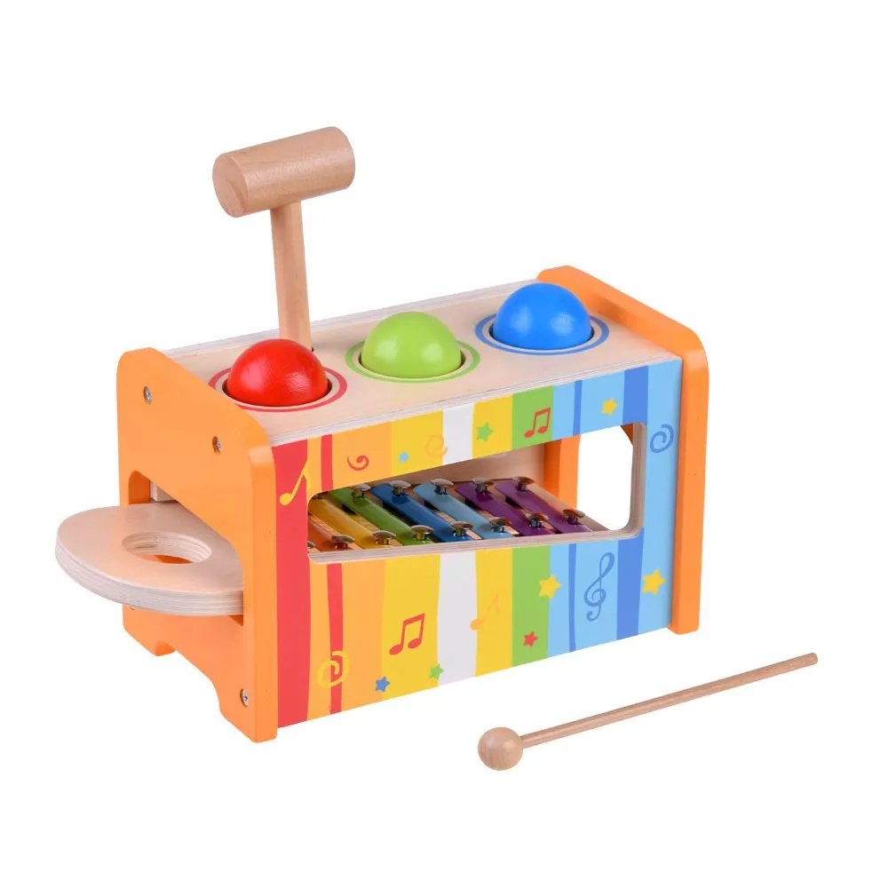 zabawka muzyczna dla dzieci w estetycznych, stonowanych kolorach