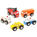 detal kolorowej remizy strażackiej z klocków