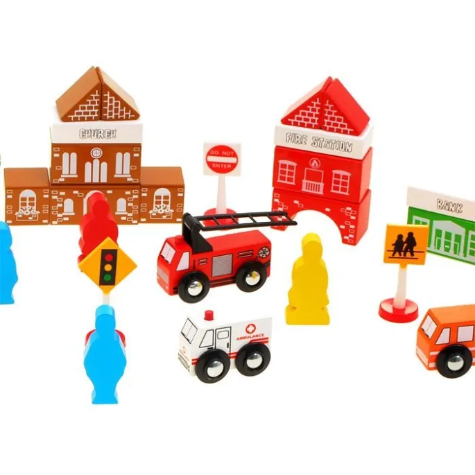 widok na tematyczne dodatki: znaki drogowe i taxi