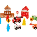 widok na tematyczne dodatki: znaki drogowe i taxi