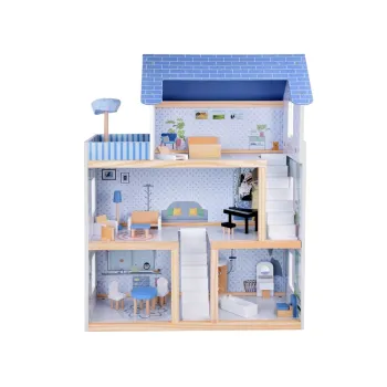 pokój dzienny w domku z zestawem wypoczynkowym i telewizorem