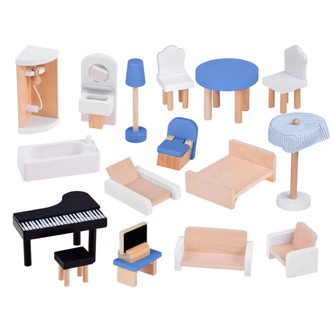 widok na sypialnię i taras z leżakiem oraz parasolem