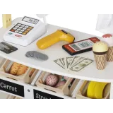 zestaw z widocznymi papierową torbą i smartfonem zabawkowym