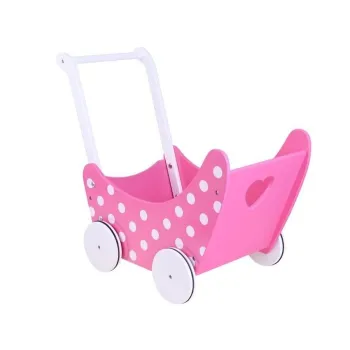 Drewniany WÓZEK dla lalek pchaczyk retro ZA2250