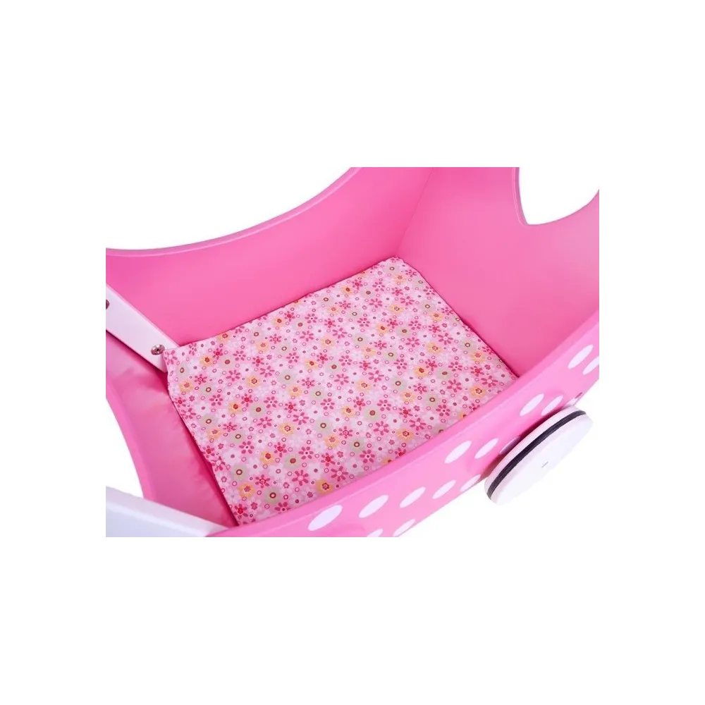 drewniany pchacz retro z miękkim prześcieradłem