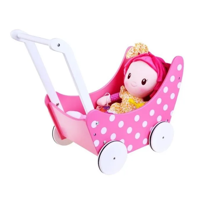 zestaw wózek dla lalek z widoczną budką