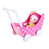 zestaw wózek dla lalek z widoczną budką