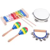 marakasy drewniane z zestawu instrumentów dziecięcych