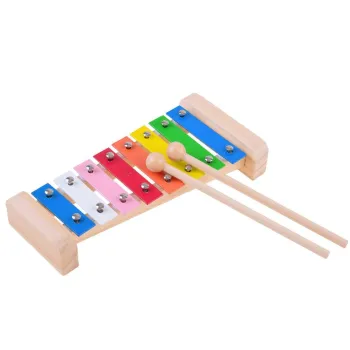 cymbałki z kolorowymi płytkami w zabawce muzycznej dla dzieci