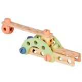 samochód straż pożarna z drabiną ułożony z elementów zestawu