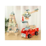 prezentacja koordynacji ręka–oko podczas montażu drewnianych śrub