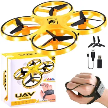 Dron RC0573 sterowany gestem z dynamicznym oświetleniem LED