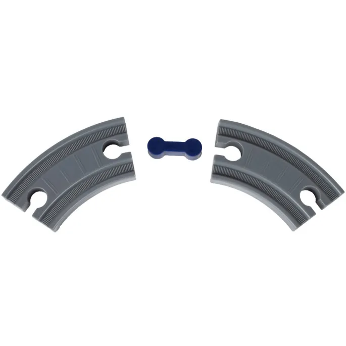 tor kolejowy z mostami i tunelami w zestawie policyjnym