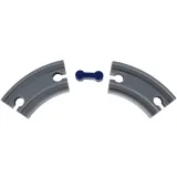 tor kolejowy z mostami i tunelami w zestawie policyjnym