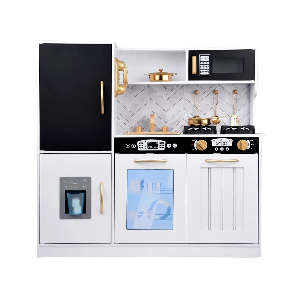 dół kuchni z otwartym piekarnikiem prezentującym wnętrze