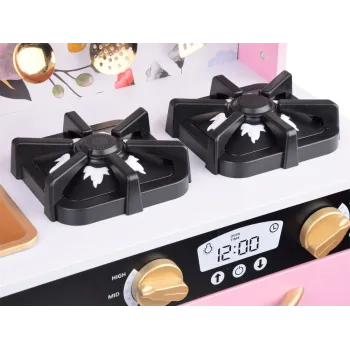 lodówka z kostkarką do lodu oraz tablicą kredową na notatki