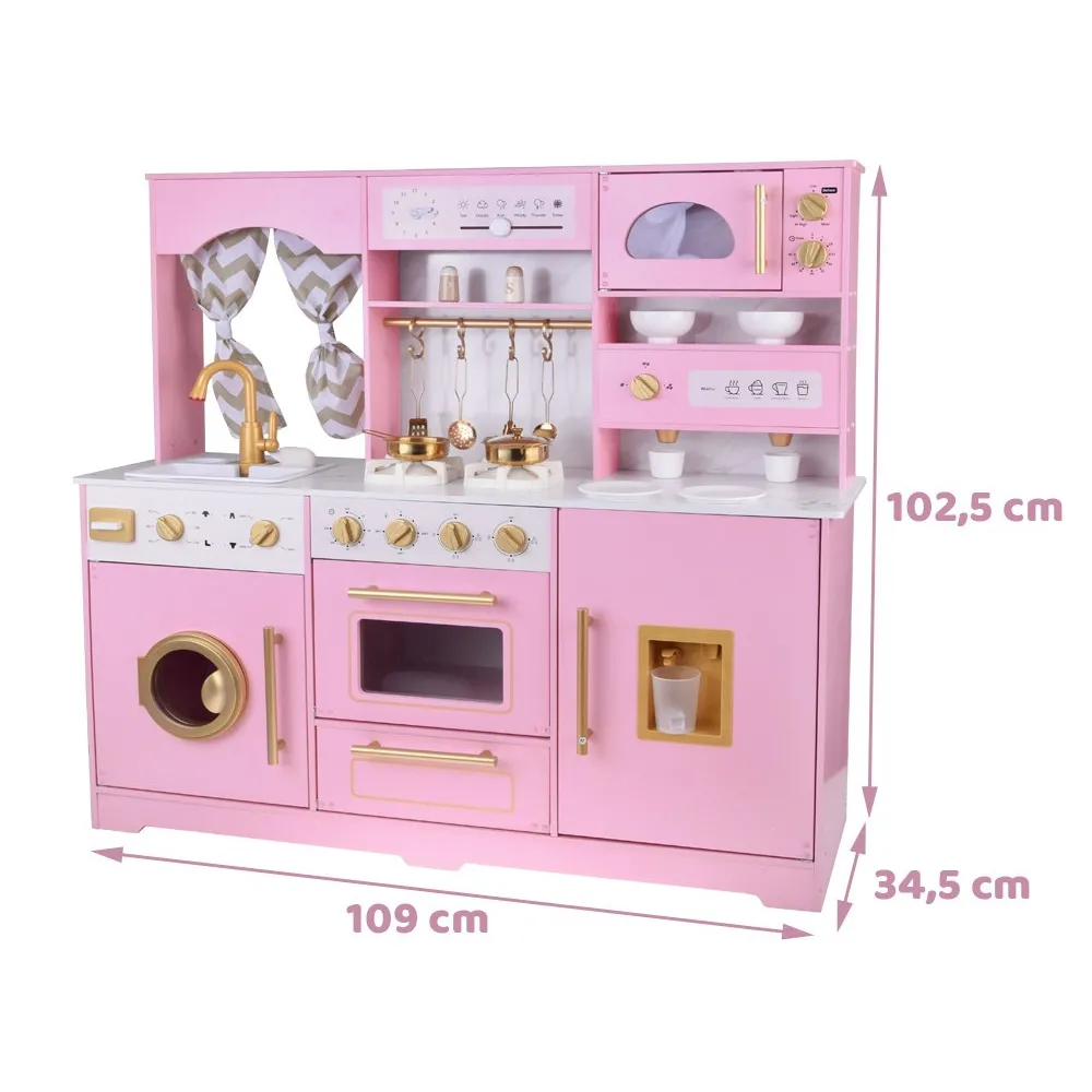 Interaktywne palniki kuchni zabawkowej w trakcie działania