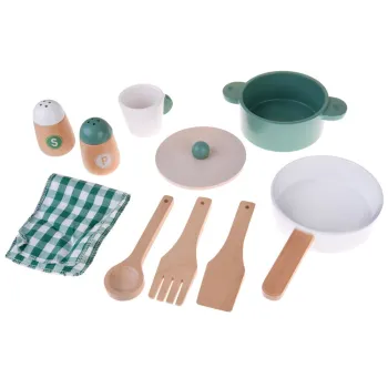 Duża kuchnia drewniana retro vintage lodówka pralka akcesoria ZA4833