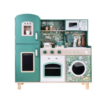 detal: piekarnik i mikrofalówka w kuchni drewnianej