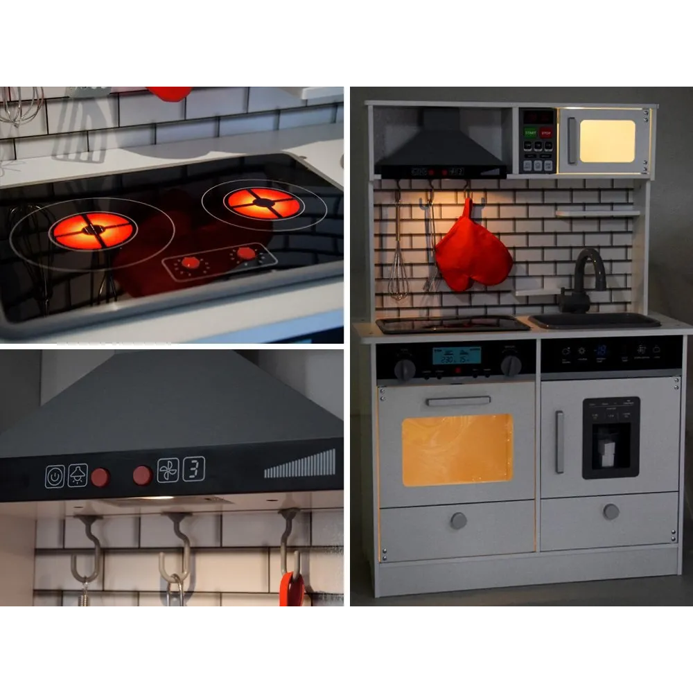 detal akcesoriów: garnek z pokrywką, patelnia i łopatka przy kuchni