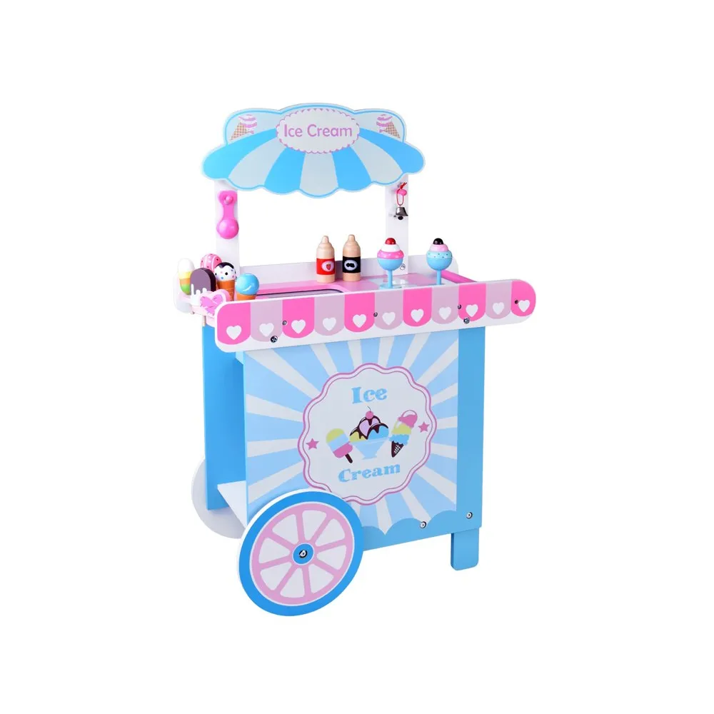 Zestaw lodziarnia dla dzieci z rożkami, gałkami i pucharkami