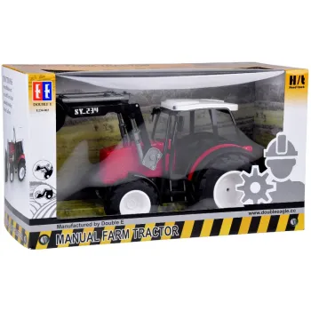 widoczne schodki, hak i komin traktora podczas zabawy