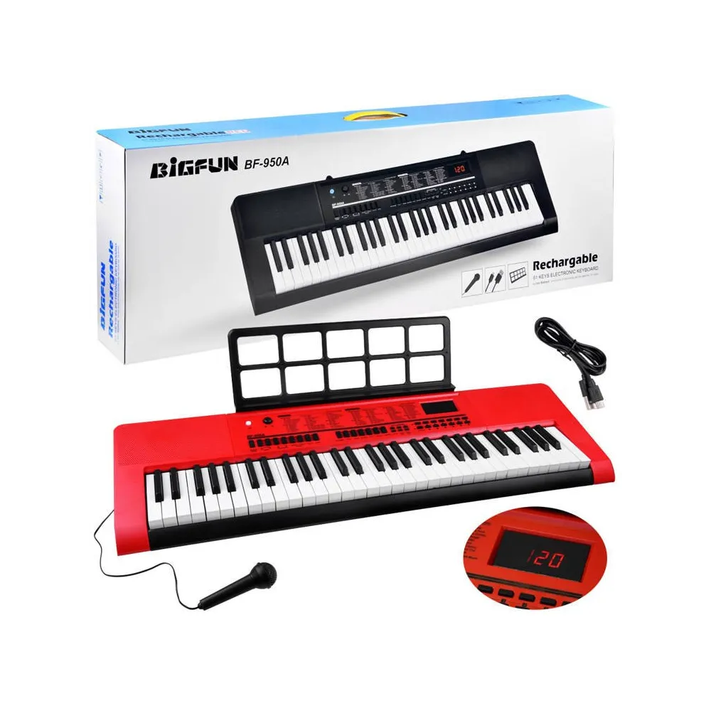 keyboard bf-950a z 61 klawiszami widok z góry