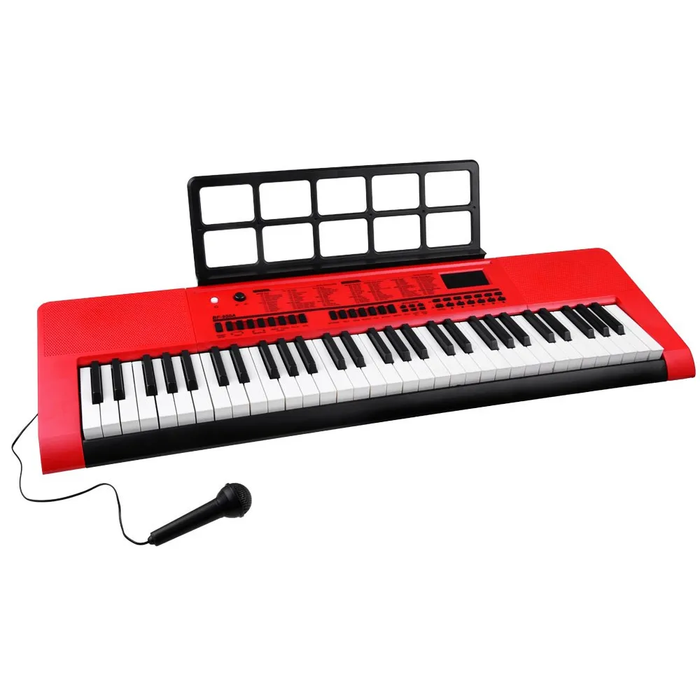 widok mikrofonu dołączonego do keyboardu bf-950a