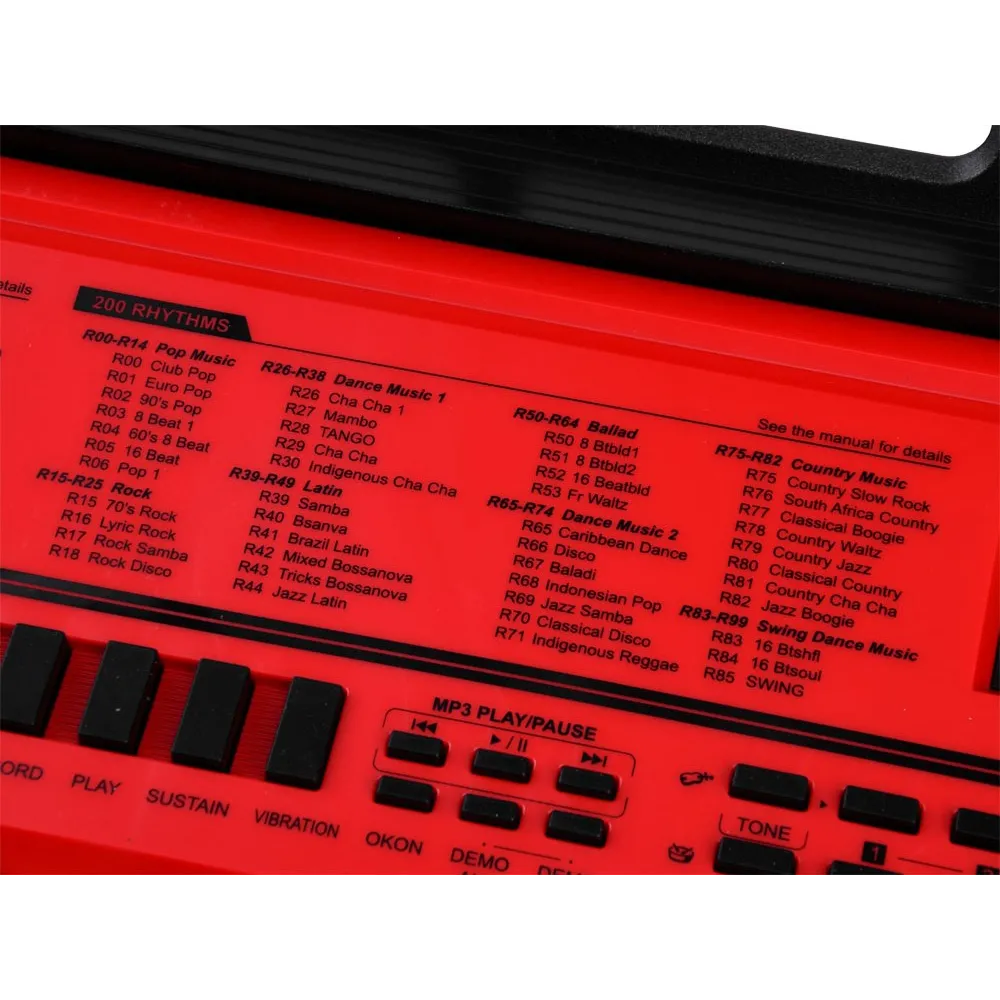 keyboard bf-950a z akcesoriami na białym tle