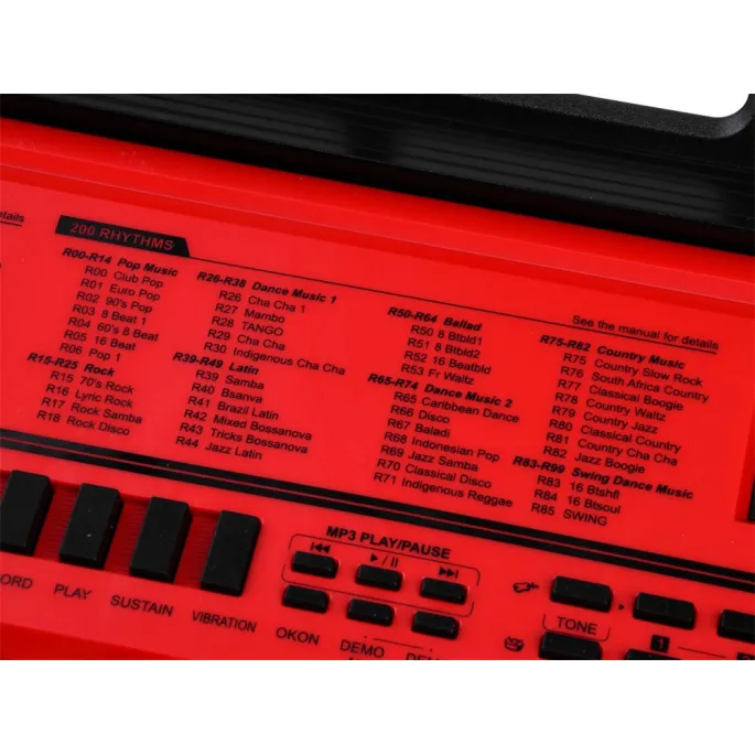 keyboard bf-950a z akcesoriami na białym tle