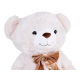 Miś pluszowy BEN z dużą welurową kokardką na szyi