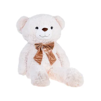 Detal twarzy misia BEN z czarnymi oczami z tworzywa sztucznego