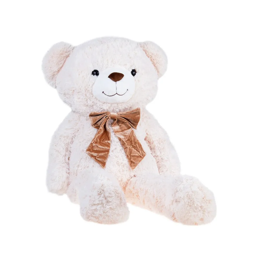 Detal twarzy misia BEN z czarnymi oczami z tworzywa sztucznego