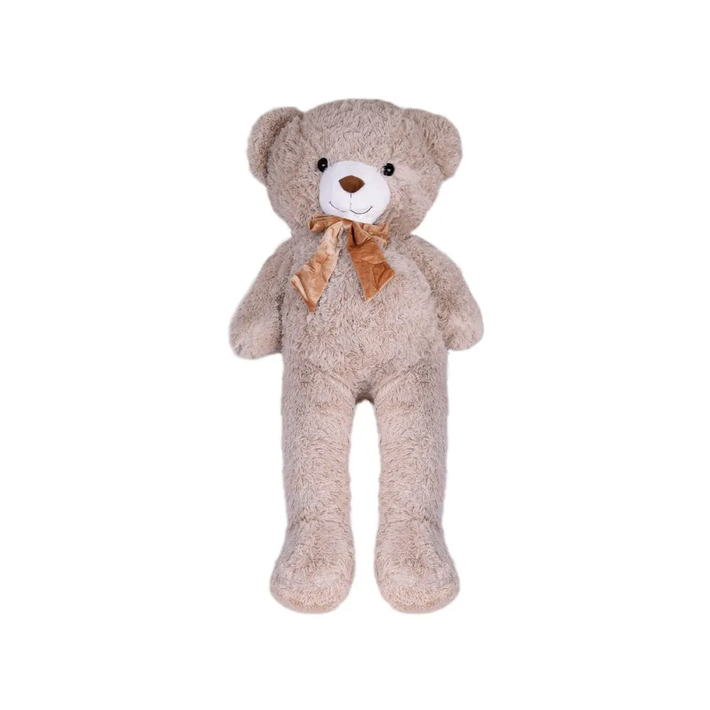 zbliżenie na twarz pluszowego misia benio z wyraźnymi oczami