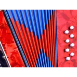 detal klawiszy w akordeonie muzycznym dla dzieci