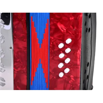 widok całego dużego akordeonu dla dzieci z przodu