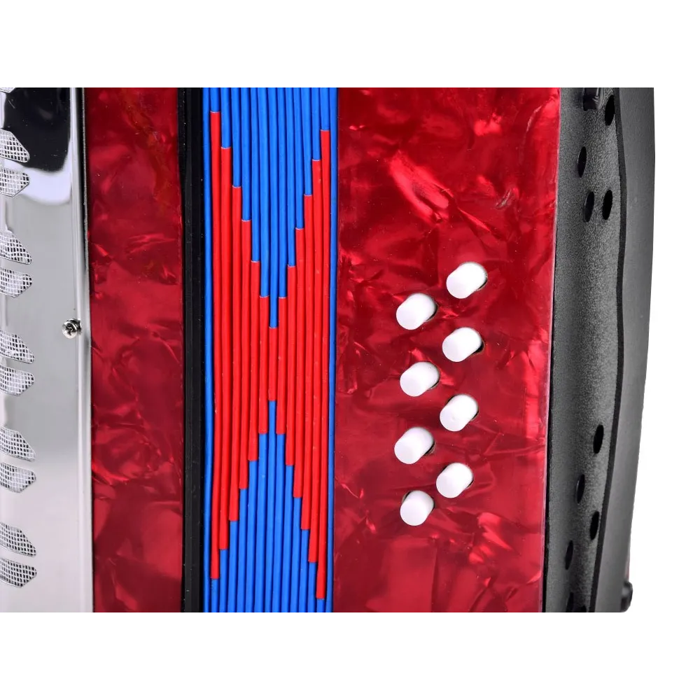 widok całego dużego akordeonu dla dzieci z przodu